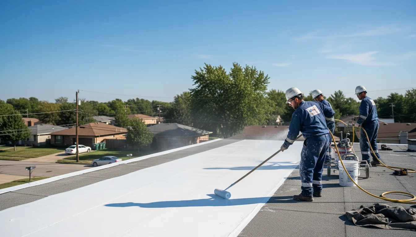 Commercial roof coating in Harborside, ME near me